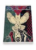 Free Palestine handmade Afghan rug full view — 100% wool hand-knotted in Afghanistan